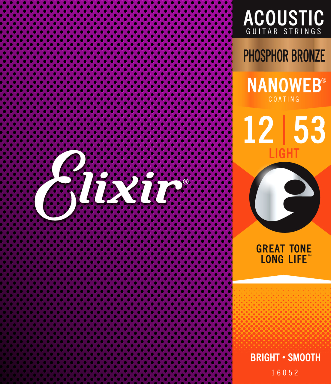 Acoustic Gtr Str Set 12/53 Ctd-Ph/Br Lt Nanoweb