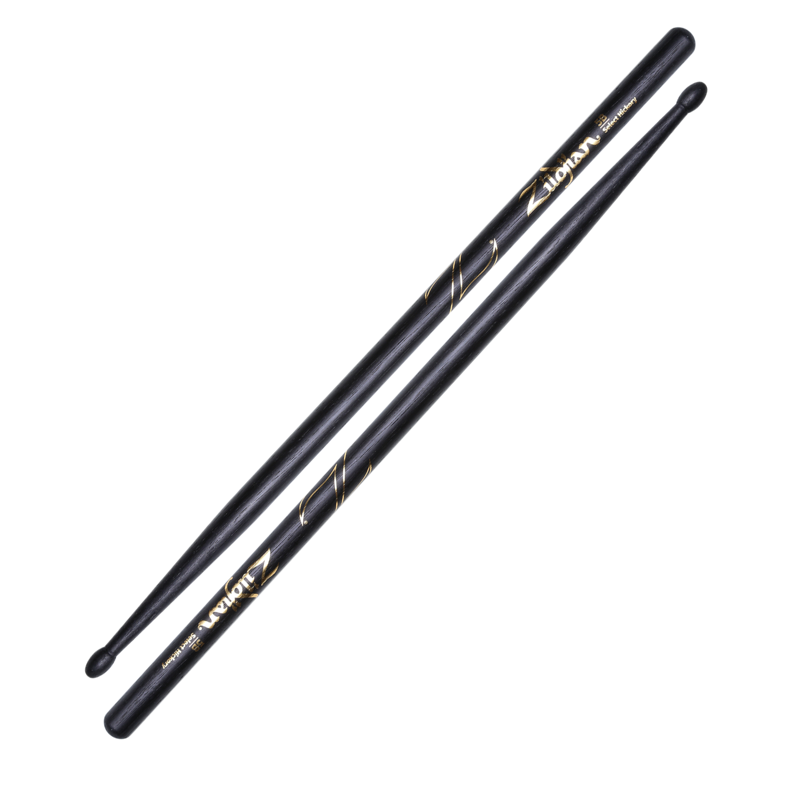 5B Wood Tip Black Drumsticks